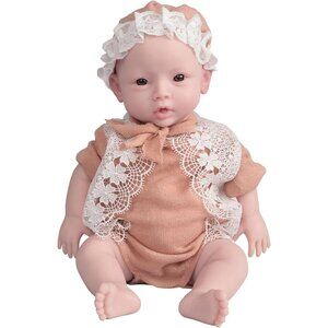 18.5 InchFull BodySilicon Reborn Newborn Doll Girl White18.5 Inch Girl